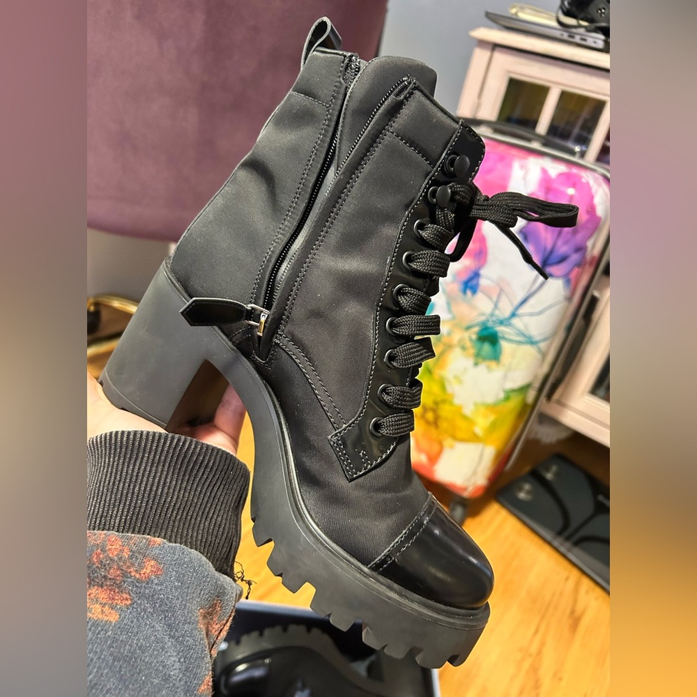 Prada Re-Nylon Combat Boots - Picture 8 of 15